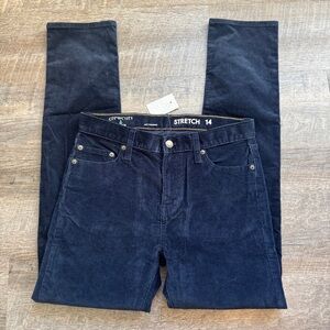 JCrew Crewcuts Boys Corduroy Blue Pants Size 14 New With Tags